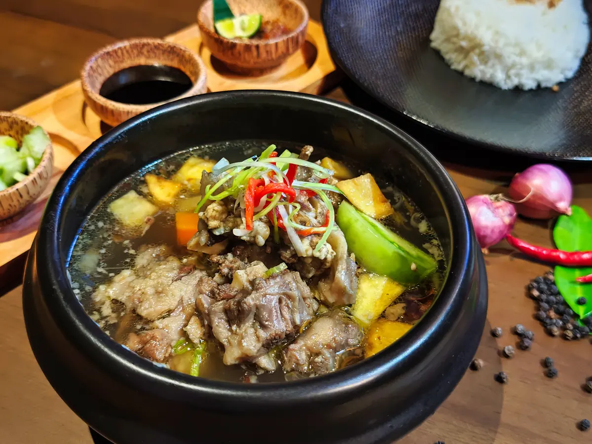 Signature Indonesian soup served at Arkadewa Restaurant and Bar.
