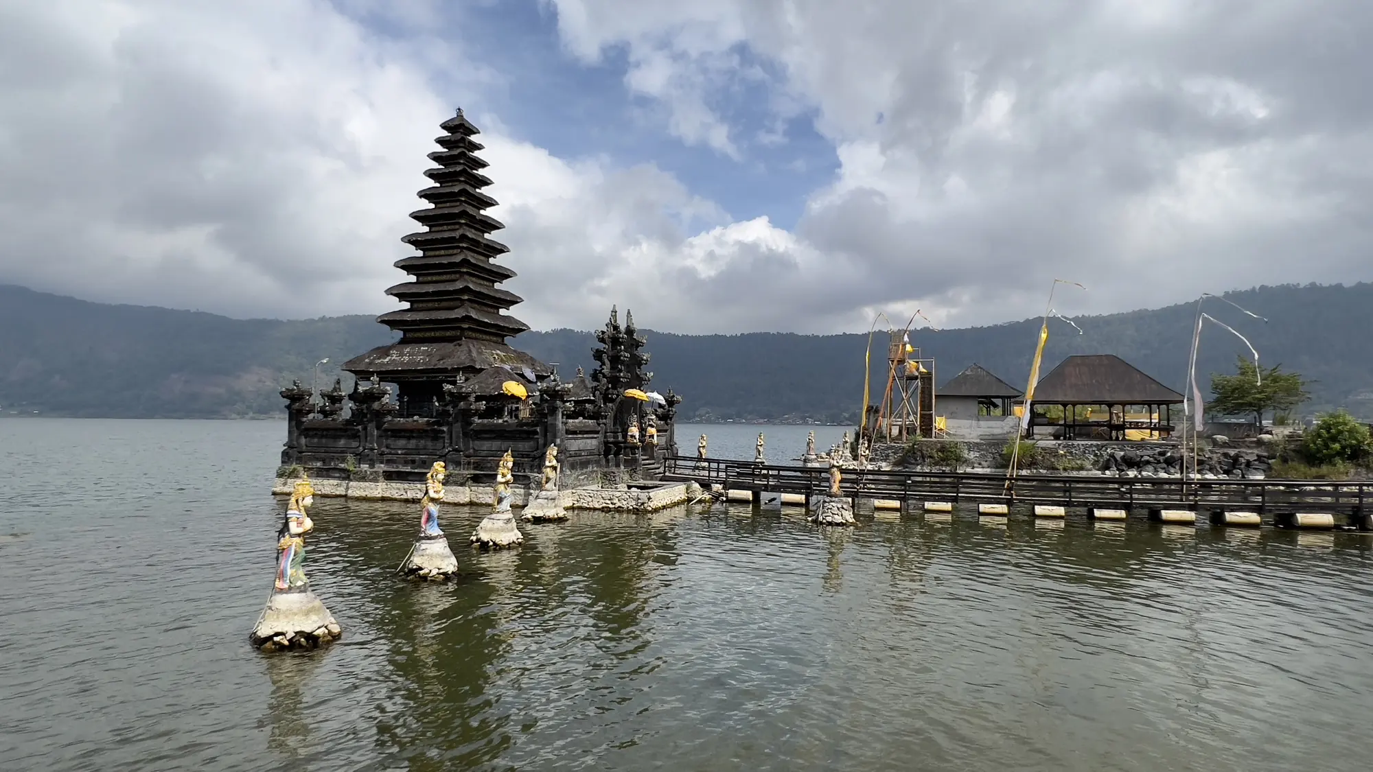 Pura Segara Ulun Danu Batur beside Lake Batur.