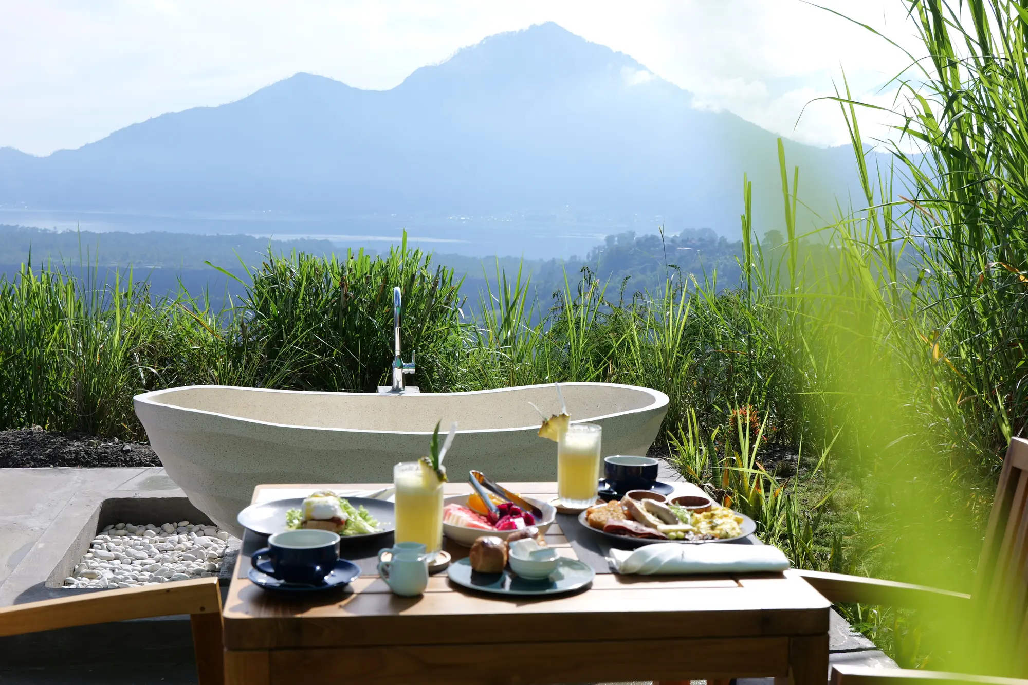 By-request breakfast setup at Crystal Nest Suites.